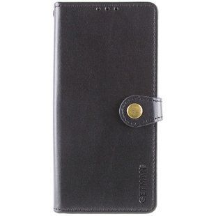Кожаный чехол-книжка GETMAN Gallant (PU) для Motorola Moto G75 5G Черный