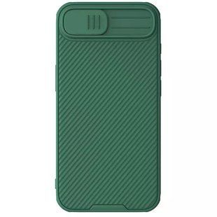 Карбоновая накладка Nillkin CamShield Pro для Apple iPhone 16e / 17e (6.1") Deep Green