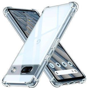 TPU чехол GETMAN Ease logo усиленные углы Full Camera для Google Pixel 7 Бесцветный (прозрачный)
