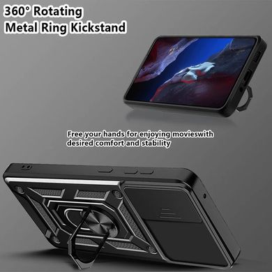 Ударопрочный чехол Camshield Serge Ring для Xiaomi Poco F5 Pro / Redmi K60 / K60 Pro Черный