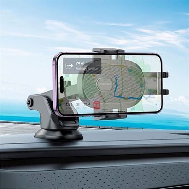 Автодержатель Borofone BH93 Grand one-button (center console) Black