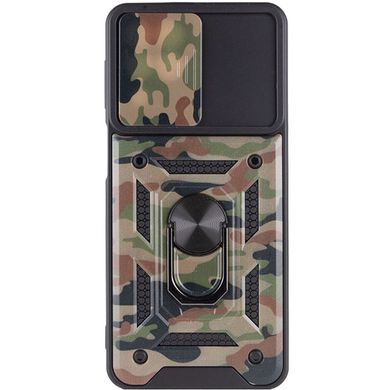 Ударостійкий чохол Camshield Serge Ring Camo для Samsung Galaxy M53 5G Коричневий / Army Brown