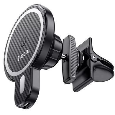 Автодержатель с БЗУ Hoco CA85 Ultra 15W (air outlet) Black