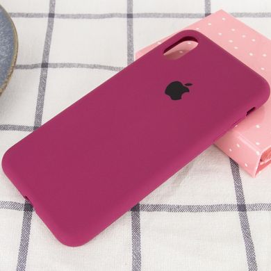 Чехол Silicone Case Full Protective (AA) для Apple iPhone XR (6.1") Бордовый / Maroon