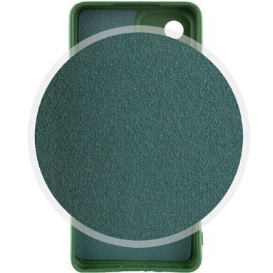 Чохол TPU GETMAN Liquid Silk Full Camera для Samsung Galaxy A35 Зелений / Dark green
