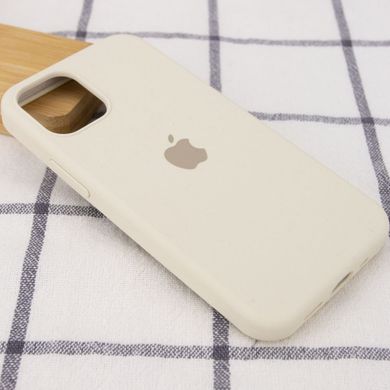 Уценка Чехол Silicone Case Full Protective (AA) для Apple iPhone 12 Pro / 12 (6.1") Эстетический дефект / Бежевый / Antigue White