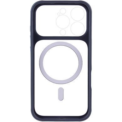 Чехол TPU+PC GETMAN Moon Clear with MagSafe для Apple iPhone 16 Pro Max (6.9") Blue