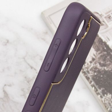Кожаный чехол Xshield для Samsung Galaxy S21+ Фиолетовый / Dark Purple