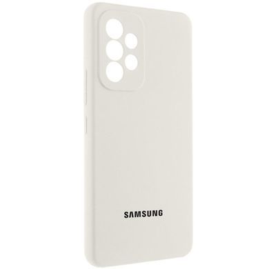 Чехол Silicone Cover Lakshmi Full Camera (AAA) with Logo для Samsung Galaxy A32 4G Белый / White