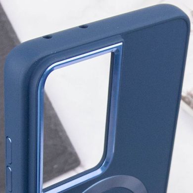 TPU чохол Bonbon Metal Style with MagSafe для Samsung Galaxy S21 Ultra Синій / Cosmos Blue