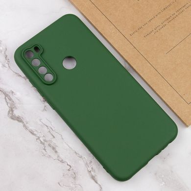 Чехол TPU GETMAN Liquid Silk Full Camera для Xiaomi Redmi Note 8T Зеленый / Dark green