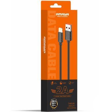 Дата кабель Amaya L77 USB to Lightning 2A (1m) Black