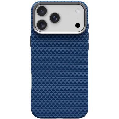 Чехол TPU+PC KVZV Triangular Pattern with Magnetic Fit для Apple iPhone 17 Pro Max / 18 Pro Max 6.9 Blue