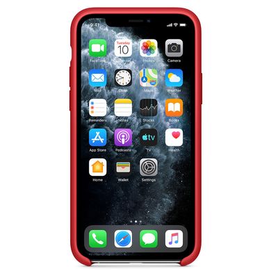 Чехол Silicone Case without Logo (AA) для Apple iPhone 11 Pro (5.8") Красный / Red