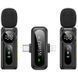 Петличный беспроводной микрофон WIWU WM007 Dual-mic (Lightning/Type-C) Black фото 3
