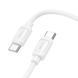 Дата кабель Hoco X115 Surpass Type-C to Type-C 60W (1m) White фото 3