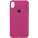 Чохол Silicone Case Full Protective (AA) для Apple iPhone X (5.8") / XS (5.8") Бордовий / Maroon фото 1