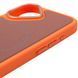 Чехол PC Textile Hybrid with Magnetic Fit для Apple iPhone 17 (6.3") Orange / Brown фото 4