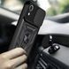 Чохол Ummi Camshield Serge Ring для Apple iPhone XR (6.1") Чорний / Black фото 2