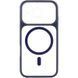Чехол TPU+PC GETMAN Moon Clear with MagSafe для Apple iPhone 16 Pro Max (6.9") Blue фото 2