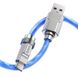 Дата кабель Hoco U113 Solid 100W USB to Type-C (1m) Blue фото 3