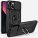 Чехол Ummi Camshield Serge Ring для Apple iPhone 13 (6.1") Черный / Black фото 1
