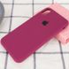 Чехол Silicone Case Full Protective (AA) для Apple iPhone XR (6.1") Бордовый / Maroon фото 2