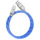 Дата кабель Hoco U113 Solid 100W USB to Type-C (1m) Blue фото 2