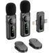Петличный беспроводной микрофон WIWU WM007 Dual-mic (Lightning/Type-C) Black фото 1
