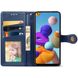 Кожаный чехол книжка GETMAN Gallant (PU) для Samsung Galaxy A21s Синий фото 3