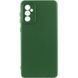 Чехол TPU GETMAN Liquid Silk Full Camera для Samsung Galaxy A35 Зеленый / Dark green