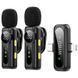 Петличный беспроводной микрофон WIWU WM007 Dual-mic (Lightning/Type-C) Black фото 5