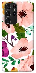 Чохол itsPrint Акварельні квіти для Samsung Galaxy S21 Ultra