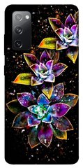 Чехол itsPrint Flowers on black для Samsung Galaxy S20 FE