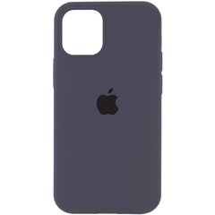 Уценка Чехол Silicone Case Full Protective (AA) для Apple iPhone 14 Pro (6.1") Вскрытая упаковка / Серый / Dark Gray