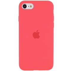 Чохол Silicone Case Full Protective (AA) для Apple iPhone SE (2020) Кавуновий / Watermelon red