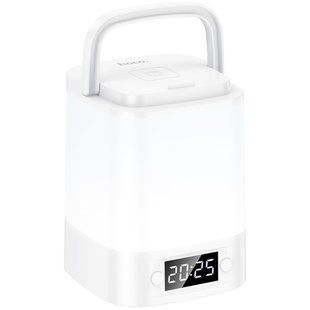 Ночник Hoco HX15 Smart + часы White