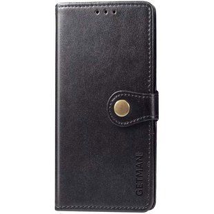 Кожаный чехол-книжка GETMAN Gallant (PU) для Xiaomi Redmi Note 11 (Global) / Note 11S Черный