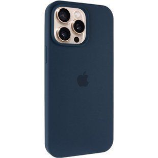 Чехол Silicone Case Full Protective (AA) для Apple iPhone 15 Pro (6.1") Синий / Deep navy