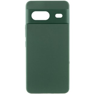 Чехол Silicone Cover Lakshmi Full Camera (AA) для Google Pixel 8a Зеленый / Dark green