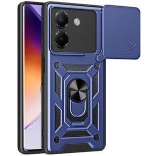 Чохол Ummi Camshield Serge Ring для Xiaomi Poco M7 Pro 5G Синій / Navy