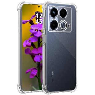 TPU чехол GETMAN Ease logo усиленные углы Full Camera для Infinix Note 40 4G Бесцветный (прозрачный)