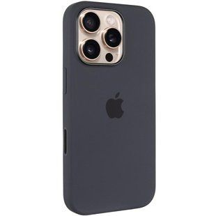 Чехол Silicone case (AAA) with Magsafe and Animation (button) для Apple iPhone 16 Pro (6.3") Black