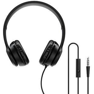 Накладные наушники Borofone BO5 (3.5mm/1.2m) Черный