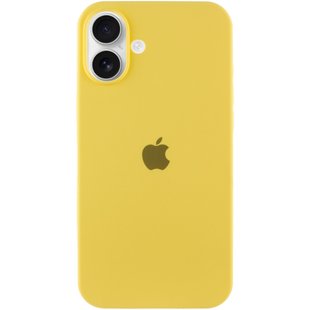 Чехол Silicone Case Full Protective (AA) для Apple iPhone 16 Plus (6.7") Желтый / Yellow