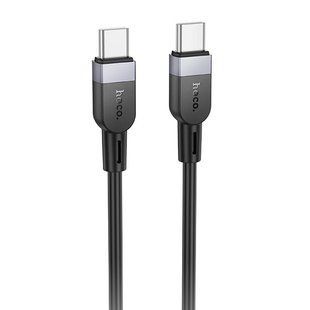 Дата кабель Hoco X109 Energy silicone Type-C to Type-C 60W (2m) Black