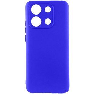 Чохол TPU GETMAN Liquid Silk Full Camera для Xiaomi Redmi Note 13 Pro 4G Синій / Iris