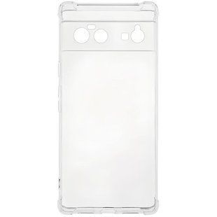 TPU чохол GETMAN Ease logo посилені кути Full Camera для Google Pixel 6 Безбарвний (прозорий)