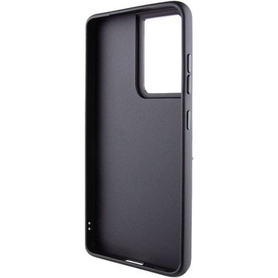 TPU чехол Bonbon Metal Style with MagSafe для Samsung Galaxy S21 Ultra Черный / Black