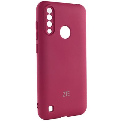 Чехол Silicone Cover My Color Full Camera (A) для ZTE Blade A7 Fingerprint (2020) Бордовый / Marsala